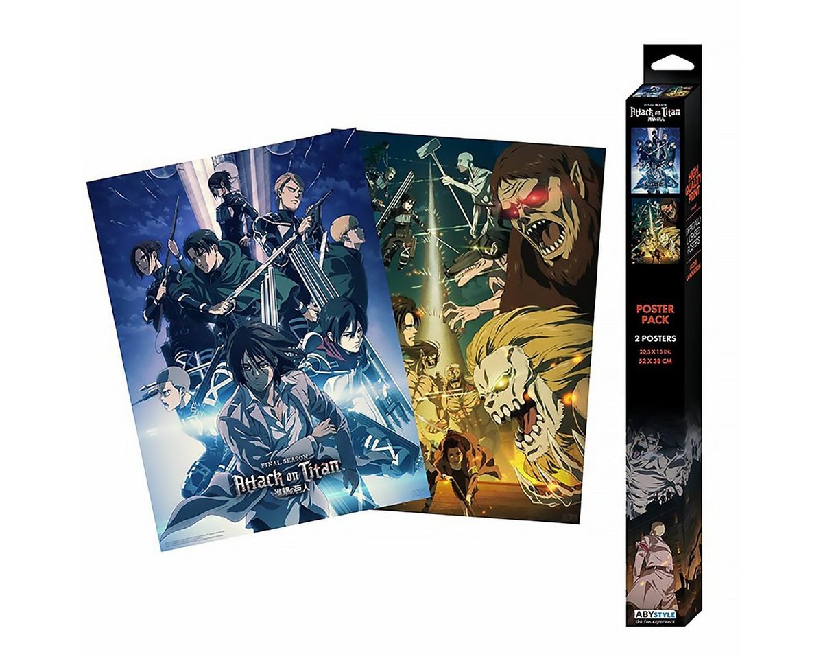 ABYstyle Poster Attack on Titan Poster Set 2 Chibi Poster 52 x 38 cm ABYstyle Poster Attack on Titan Poster Set 2 Chibi Poster 52 x 38 cm von ABYstyle