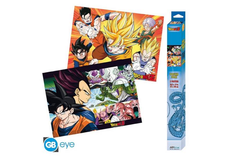 ABYstyle Poster DRAGON BALL - Set 2 Chibi Posters - Saiyans (52x38) von ABYstyle