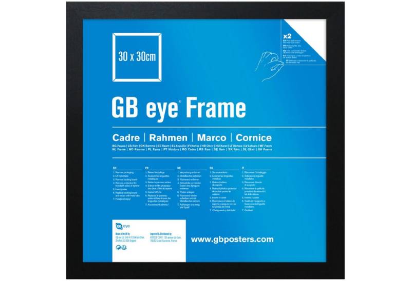 ABYstyle Poster GBEYE - MDF Black Frame - 30 x 30 cm - ABYstyle Poster GBEYE - MDF Black Frame - 30 x 30 cm - von ABYstyle
