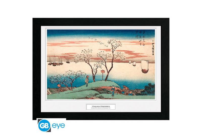 ABYstyle Poster HIROSHIGE - Framed print Cherry Blossom at Gotenya von ABYstyle