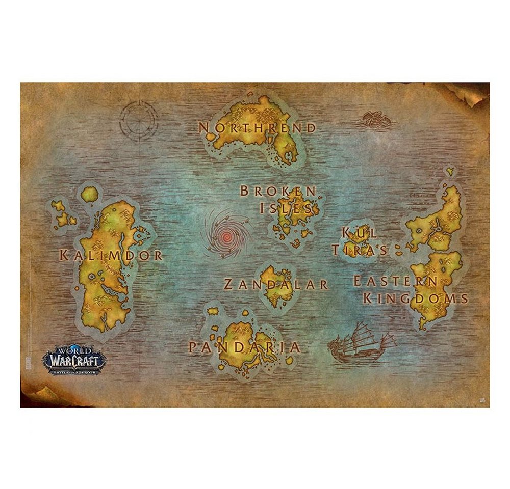 ABYstyle Poster Karte - World of Warcraft, Karte von ABYstyle