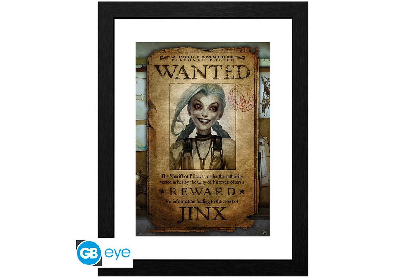 ABYstyle Poster LEAGUE OF LEGENDS - Framed print Jinx Wanted ABYstyle Poster LEAGUE OF LEGENDS - Framed print Jinx Wanted von ABYstyle