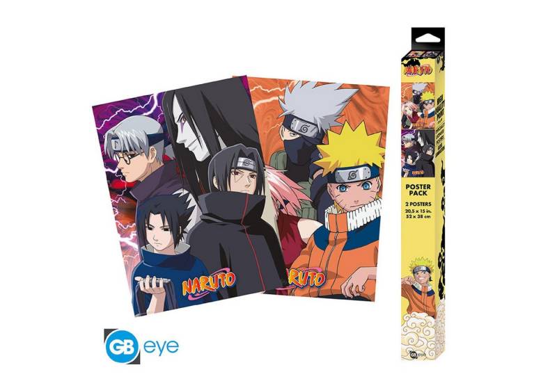ABYstyle Poster NARUTO - Set 2 Posters Chibi 52x38 - Konoha Ninjas & Deserters von ABYstyle
