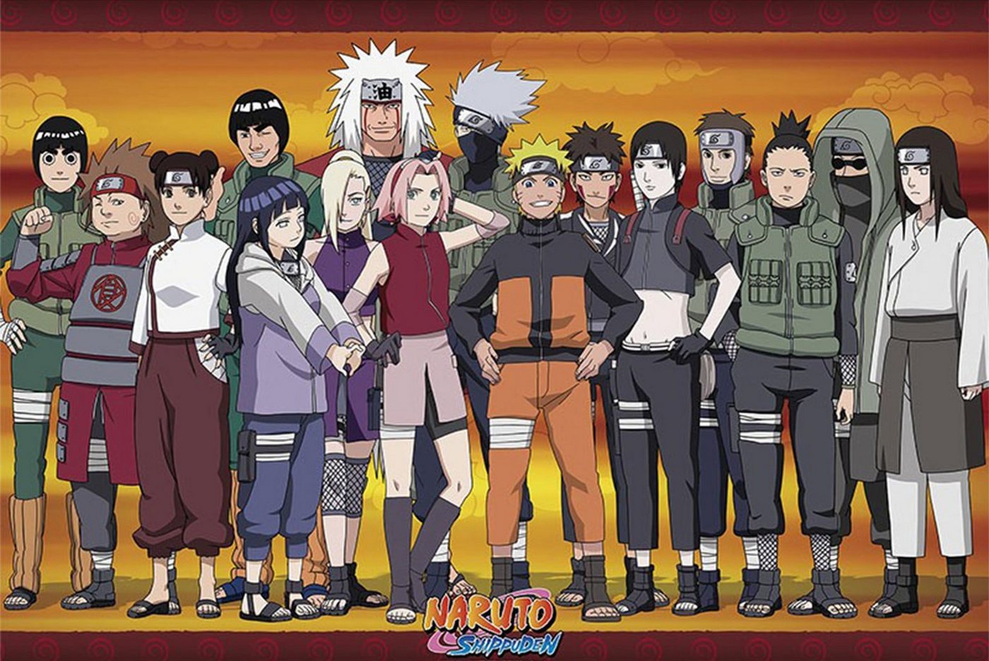 ABYstyle Poster Naruto Shippuden Poster Konoha Ninjas 91,5 x 61 cm von ABYstyle