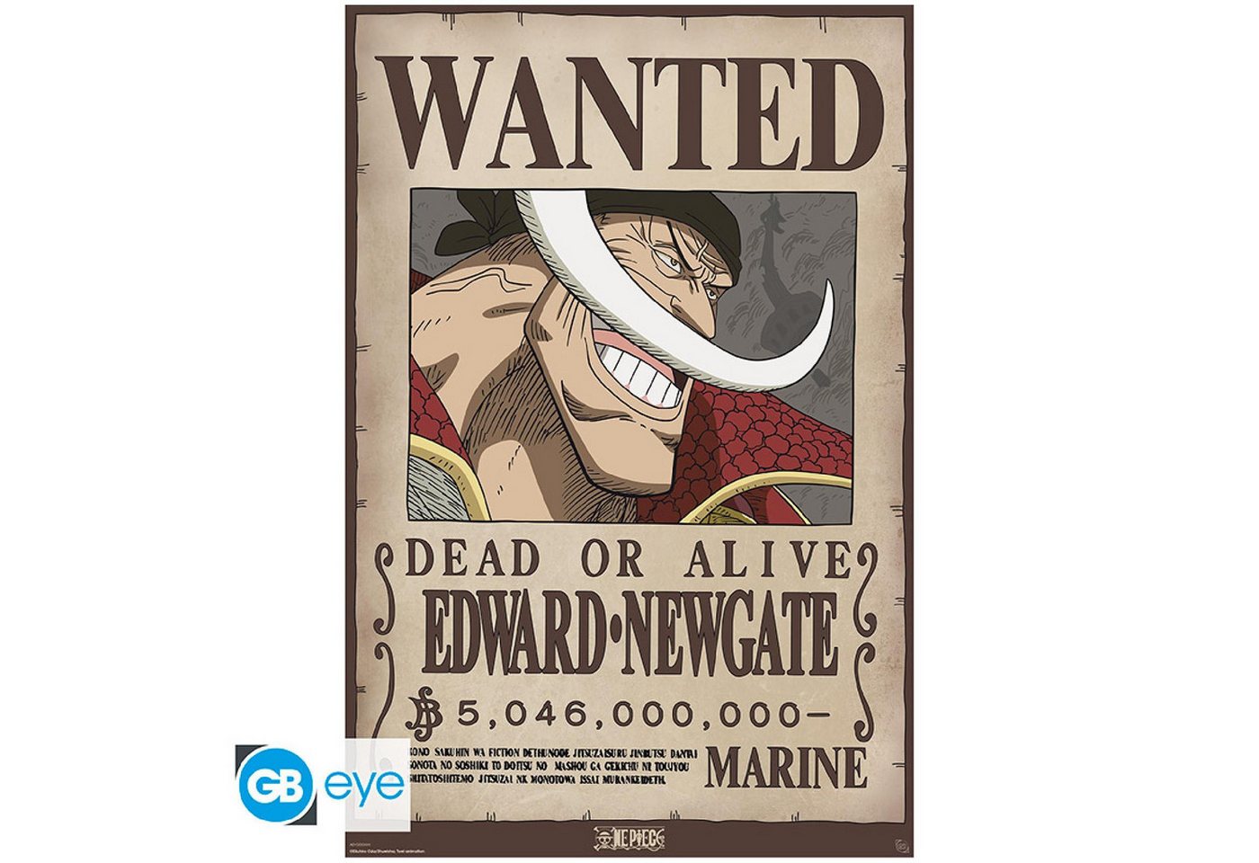 ABYstyle Poster ONE PIECE - Poster Maxi 91cmx51cm - Wanted Whitebeard ABYstyle Poster ONE PIECE - Poster Maxi 91cmx51cm - Wanted Whitebeard von ABYstyle