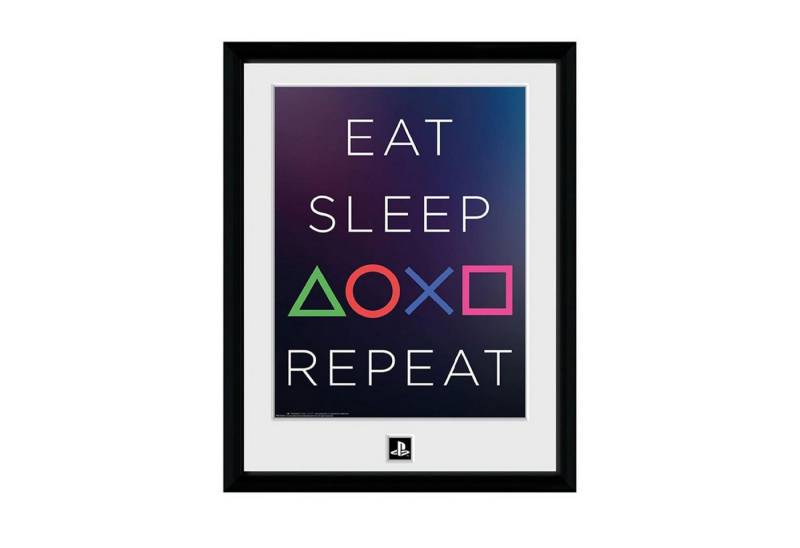 ABYstyle Poster PLAYSTATION - Framed print Eat Sleep Repeat ABYstyle Poster PLAYSTATION - Framed print Eat Sleep Repeat von ABYstyle
