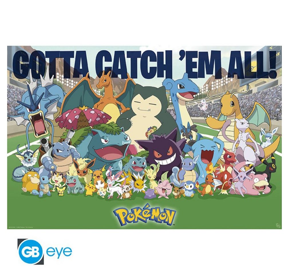 ABYstyle Poster Poster 91,5 x 61 cm Pokemon - All Time Favorites, Maxi Poster von Abystyle 91,5 x 61 cm von ABYstyle