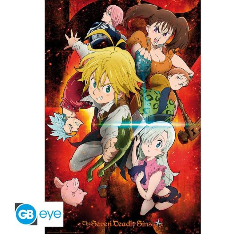ABYstyle Poster Poster 91,5 x 61 cm The Seven Deadly Sins - Charakter, Maxi Poster von Abystyle 91,5 x 61 cm von ABYstyle