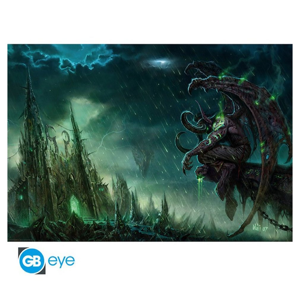 ABYstyle Poster Poster 91,5 x 61 cm World of Warcraft - Illidan Stormrage, Maxi Poster von Abystyle 91,5 x 61 cm von ABYstyle