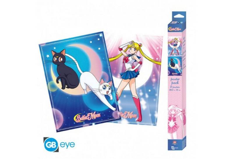 ABYstyle Poster SAILOR MOON - Set 2 Posters Chibi 52x38 - Sailor Moon & cats ABYstyle Poster SAILOR MOON - Set 2 Posters Chibi 52x38 - Sailor Moon & cats von ABYstyle