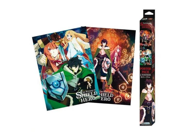 ABYstyle Poster THE SHIELD HERO - Set 2 Posters Chibi 52x38 - Group & Duo von ABYstyle