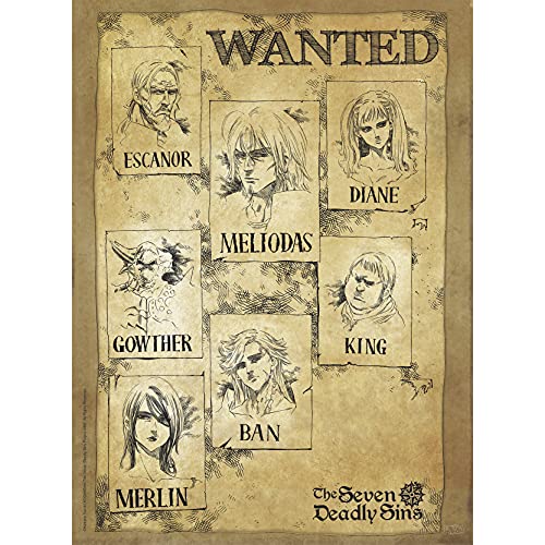 ABYstyle - The Seven Deadly Sins Poster, Wanted, 52 x 38 cm von ABYSTYLE