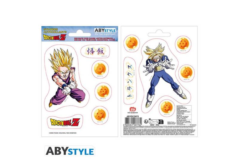 ABYstyle Sticker DRAGON BALL - Stickers - 16x11cm/ 2 sheets - DBZ/ Gohan & Trunks ABYstyle Sticker DRAGON BALL - Stickers - 16x11cm/ 2 sheets - DBZ/ Gohan & Trunks von ABYstyle