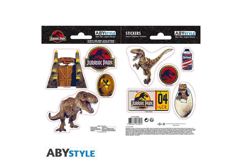 ABYstyle Sticker JURASSIC PARK - Stickers - 16x11cm/ 2 sheets - Dinosaurs ABYstyle Sticker JURASSIC PARK - Stickers - 16x11cm/ 2 sheets - Dinosaurs von ABYstyle