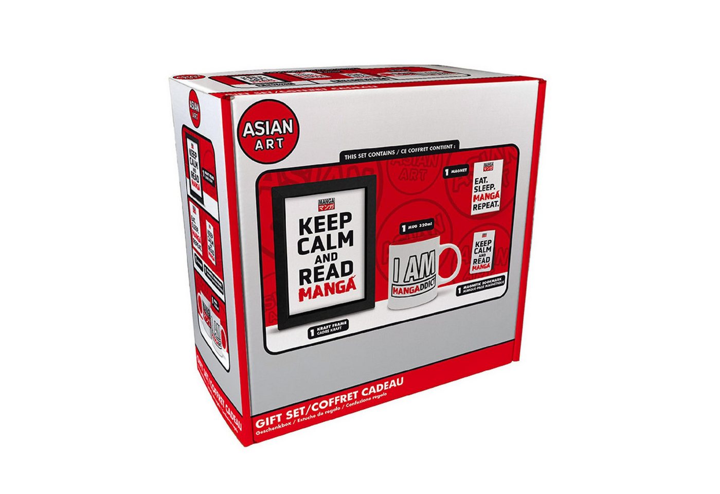 ABYstyle Tasse Asian Art - MAGNET + MAGNETIC BOOKMARK + MUG 320ml + KRAFT FRAME ABYstyle Tasse Asian Art - MAGNET + MAGNETIC BOOKMARK + MUG 320ml + KRAFT FRAME von ABYstyle