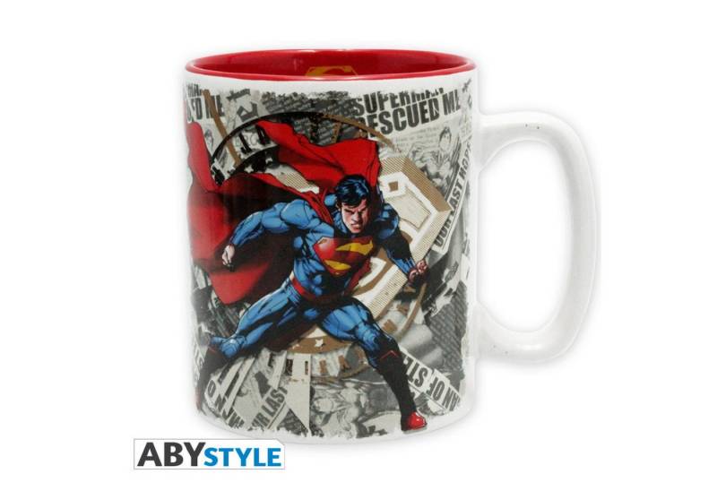 ABYstyle Tasse DC COMICS - Tasse - 460 ml - Superman & logo - with box von ABYstyle