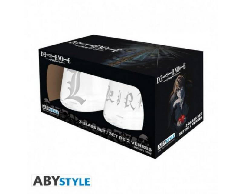 ABYstyle Tasse Death Note 2 Glas Set Kira und L von ABYstyle