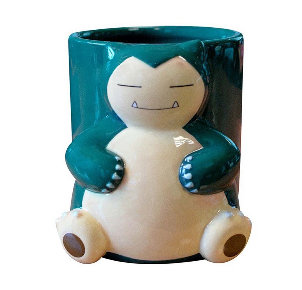 ABYstyle Tasse Pokemon 3D Mug, Große Relaxo Tasse, Grüne Keramiktasse mit Snorlax, Relaxo 3D Tasse von ABYstyle