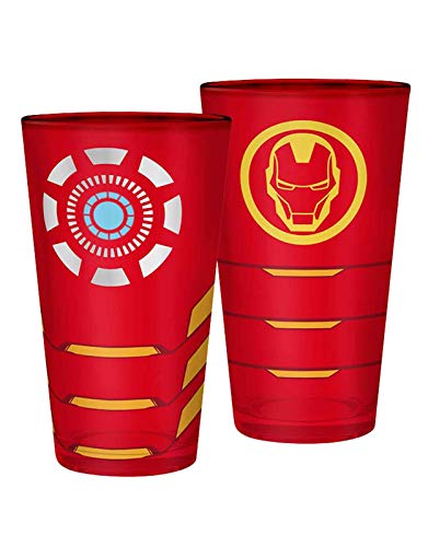 ABYstyle XXL Iron Man - Marvel - Rot - Large Glass 400 ml von ABYSTYLE