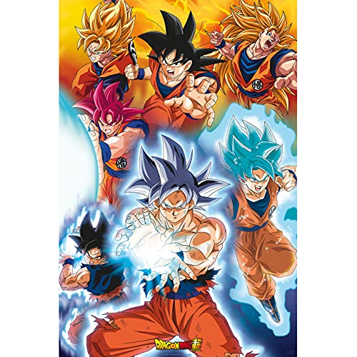 ABYstyle – Dragon Ball Super – Poster – Transformations – gerollt (91,5 x 61 cm) von ABYSTYLE