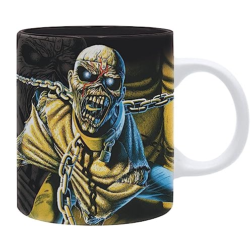 Iron Maiden Tasse Piece of Mind - weiß/schwarz, bedruckt, 100% Keramik, Fassungsvermögen ca. 320 ml. von ABYSTYLE