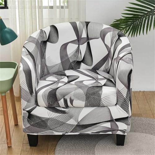 ABZDUNG 1 Sitzer Sesselbezug, 2 Stück Universal Sesselbezug Modern Print Sesselbezug, Elastischer Spandex Sesselbezug, rutschfeste Cocktailsesselhusse(I) von ABZDUNG