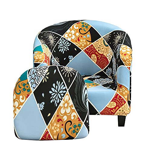ABZDUNG 1-Sitzer-Sesselbezug, 2-teiliger Chesterfield-Stretch-Sesselbezug, Clubsessel-Schonbezüge, Tullsta-Cocktailstuhl-Bezüge(#3) von ABZDUNG