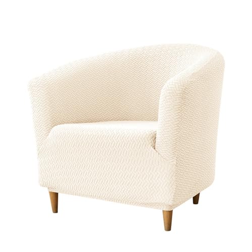 ABZDUNG 1 Sitzer Sesselbezug, Universal Jacquard Plaid Sesselbezug, Elastischer Sesselbezug, rutschfeste Cocktailsesselhusse, for Wohnzimmer Schlafzimmer Club(Beige) von ABZDUNG