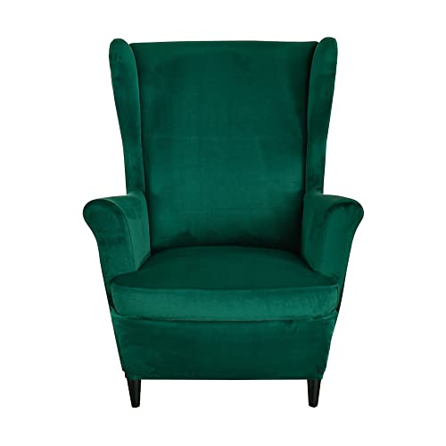 ABZDUNG 2 Stück Stretch Ohrensesselbezug 1 Sitzer Sesselbezug Ohrensesselhusse Sesselbezug Sesselsitzbezug(T3) von ABZDUNG