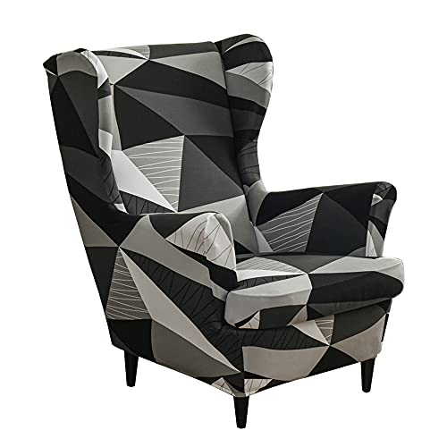 ABZDUNG 2 Stück Stretch Ohrensesselbezug Einsitzer Sessel Schonbezug Ohrensesselbezüge Sessel Sitzbezug(#7) von ABZDUNG
