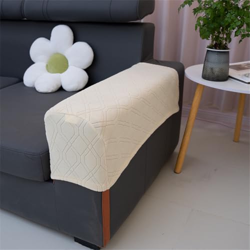 ABZDUNG 2 Stück Universal-Stretch-Armlehnenbezug, Handtuchbezug for Sofa-Armlehnen, Rutschfester Sofa-Armlehnenschutz(B6) von ABZDUNG