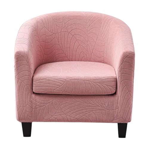 ABZDUNG 2-teilige Stretch-Sesselhussen for Chesterfield-Sessel, 1-Sitzer, Tüll-Stuhlhussen, Matcha-Grün, Cocktail-Sessel-Bezug(Rosa) von ABZDUNG