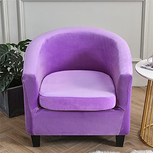 ABZDUNG 2-teiliger Sesselbezug mit separatem Kissen, universeller Stretch-Sesselbezug for Einzelsitzer, Chesterfield-Cocktail-Clubsessel mit Armlehnen for das Wohnzimmer(17) von ABZDUNG