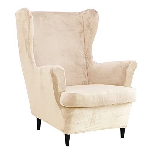 ABZDUNG 2-teiliger Stretch-Bezug for Ohrensessel, Samt-Stuhlbezüge, Samt-Ohrensesselbezüge(11) von ABZDUNG