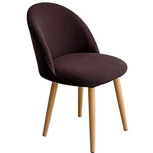 ABZDUNG 4/6 Stück Stretch-Stuhlhussen mit Rückenlehne, Elegante Schonbezüge for Esszimmer- und Bürostühle, waschbarer Jacquard-Stuhlbezug mit runder Rückenlehne(F,1PC) von ABZDUNG