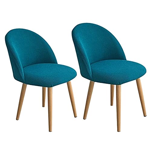ABZDUNG 4/6 Stück Stretch-Stuhlhussen mit Rückenlehne, Elegante Schonbezüge for Esszimmer- und Bürostühle, waschbarer Jacquard-Stuhlbezug mit runder Rückenlehne(I,2PCS) von ABZDUNG