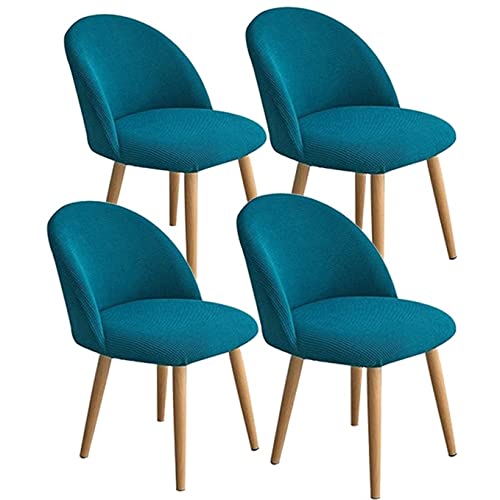 ABZDUNG 4/6 Stück Stretch-Stuhlhussen mit Rückenlehne, Elegante Schonbezüge for Esszimmer- und Bürostühle, waschbarer Jacquard-Stuhlbezug mit runder Rückenlehne(I,4PCS) von ABZDUNG