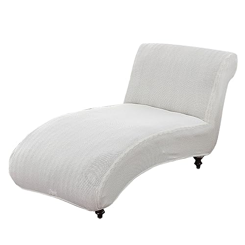 ABZDUNG Armless Lounger Cover Stretch Chaise Longue Cover Wohnzimmer Recliner Stuhl Cover(Bianco) von ABZDUNG