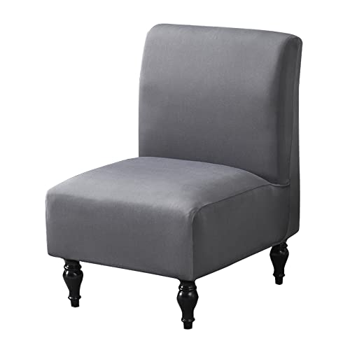 ABZDUNG Armless Stuhlbezug Bedruckter Sesselbezug Akzent Stuhlbezüge Wohnzimmer Stuhlbezug Stretch(Grigio) von ABZDUNG