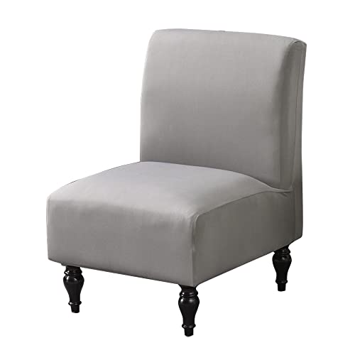 ABZDUNG Armless Stuhlbezug Bedruckter Sesselbezug Akzent Stuhlbezüge Wohnzimmer Stuhlbezug Stretch(Grigio Chiaro) von ABZDUNG
