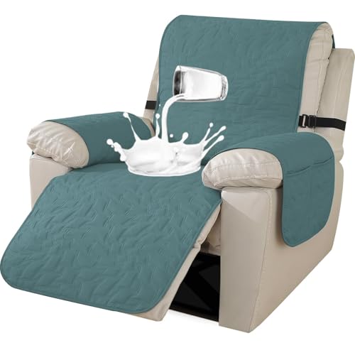 ABZDUNG Bezug for 1-Sitzer-Relaxsessel, Sesselbezug mit Armlehnen, Bezug for 1-Sitzer-Sessel mit Armlehnen, Sesselbezug mit Gummiband, Bezug for Liegesofa(Blu Chiaro,72 cm) von ABZDUNG