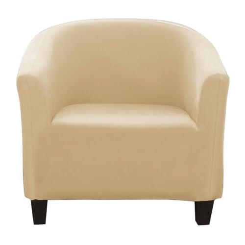 ABZDUNG Chesterfield Stretch Sesselbezug 1 Sitzer Sesselhussen for Tullsta Stühle Cocktailsesselbezug(Beige) von ABZDUNG