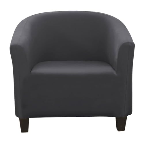 ABZDUNG Chesterfield Stretch Sesselbezug 1 Sitzer Sesselhussen for Tullsta Stühle Cocktailsesselbezug(Dark Grey) von ABZDUNG