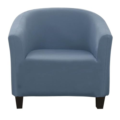 ABZDUNG Chesterfield Stretch Sesselbezug 1 Sitzer Sesselhussen for Tullsta Stühle Cocktailsesselbezug(Grey Blue) von ABZDUNG