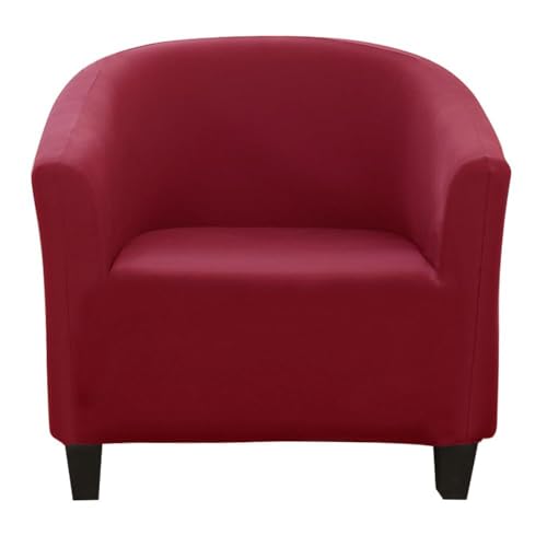 ABZDUNG Chesterfield Stretch Sesselbezug 1 Sitzer Sesselhussen for Tullsta Stühle Cocktailsesselbezug(Red) von ABZDUNG