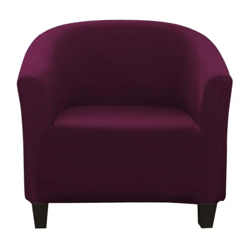 ABZDUNG Chesterfield Stretch Sesselbezug 1 Sitzer Sesselhussen for Tullsta Stühle Cocktailsesselbezug(Red Bean Paste) von ABZDUNG
