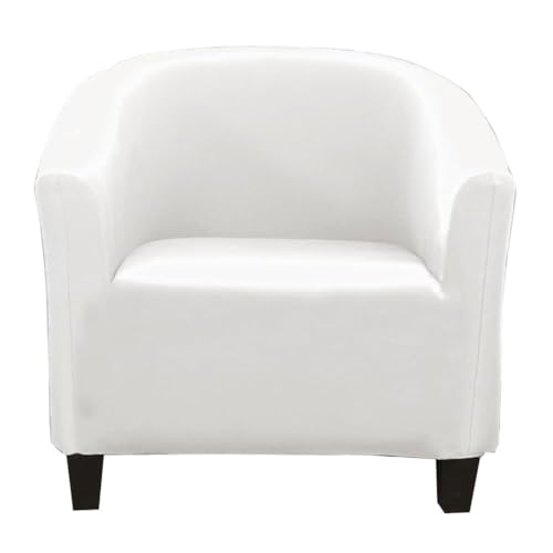 ABZDUNG Chesterfield Stretch Sesselbezug 1 Sitzer Sesselhussen for Tullsta Stühle Cocktailsesselbezug(White) von ABZDUNG