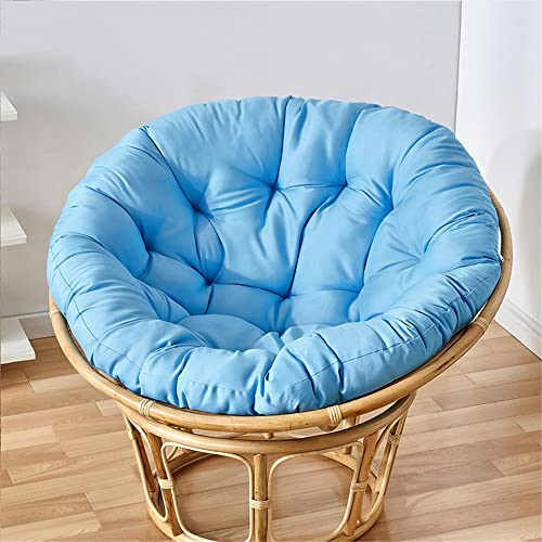 ABZDUNG Hängesesselkissen, Dickes rundes Stuhlkissen, bequemes atmungsaktives Sitzkissen for den Innen- und Außenbereich im Garten(Cielo Blu,110x110CM) von ABZDUNG