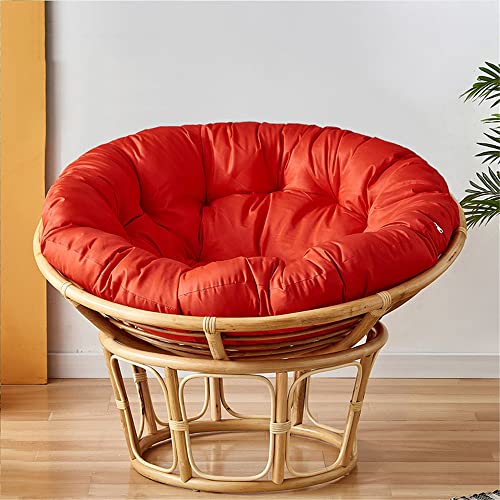 ABZDUNG Hängesesselkissen, Dickes rundes Stuhlkissen, bequemes atmungsaktives Sitzkissen for den Innen- und Außenbereich im Garten(Grande Rosso,100x100CM) von ABZDUNG