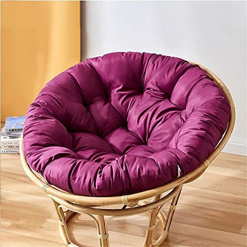 ABZDUNG Hängesesselkissen, Dickes rundes Stuhlkissen, bequemes atmungsaktives Sitzkissen for den Innen- und Außenbereich im Garten(Viola,110x110CM) von ABZDUNG